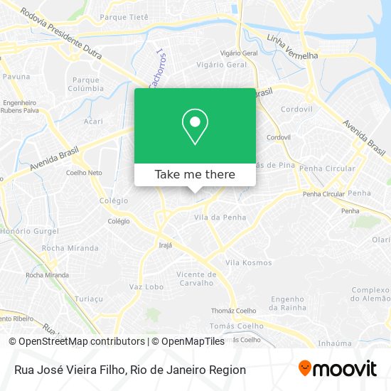 Mapa Rua José Vieira Filho