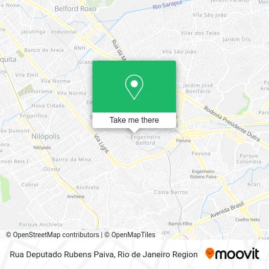 Rua Deputado Rubens Paiva map