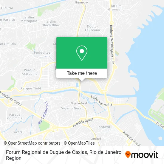 Forum Regional de Duque de Caxias map