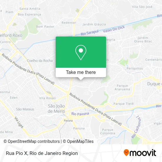 Rua Pio X map