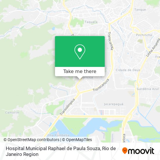 Hospital Municipal Raphael de Paula Souza map