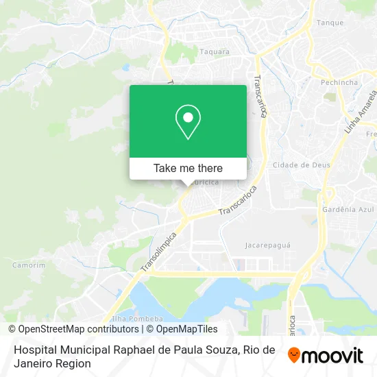 Hospital Municipal Raphael de Paula Souza map