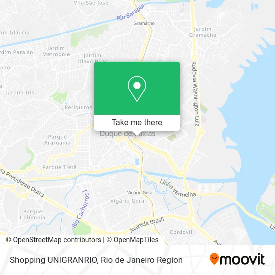 Shopping UNIGRANRIO map