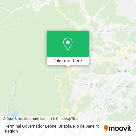 Mapa Terminal Governador Leonel Brizola