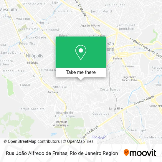 Rua João Alfredo de Freitas map