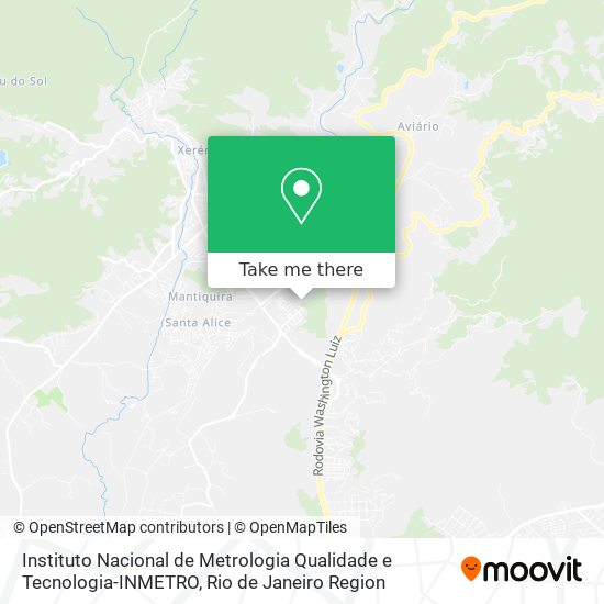 Instituto Nacional de Metrologia Qualidade e Tecnologia-INMETRO map