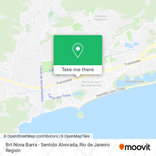 Brt Nova Barra - Sentido Alvorada map