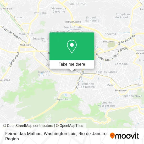 Feirao das Malhas. Washington Luis map