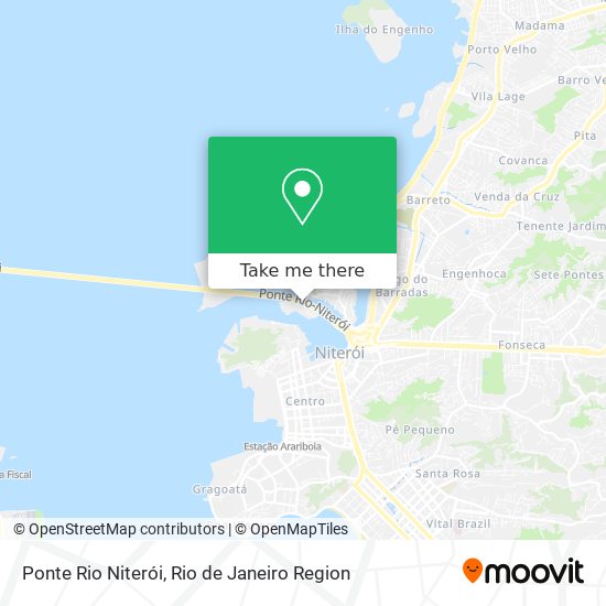 Ponte Rio Niterói map