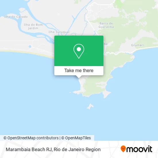 Marambaia Beach RJ map