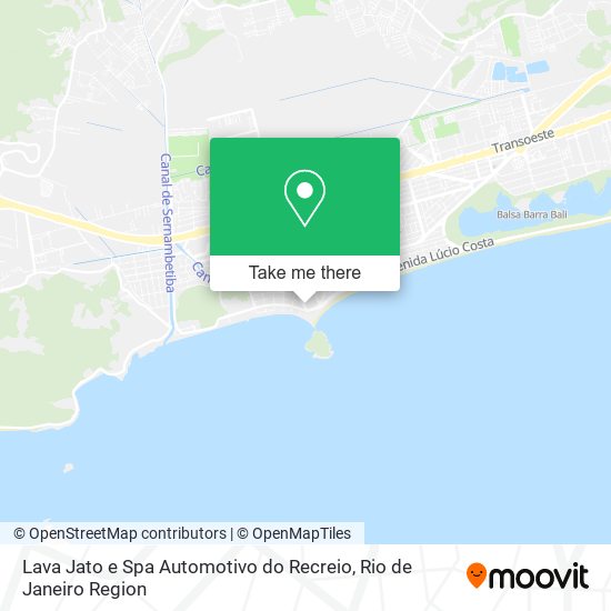 Mapa Lava Jato e Spa Automotivo do Recreio