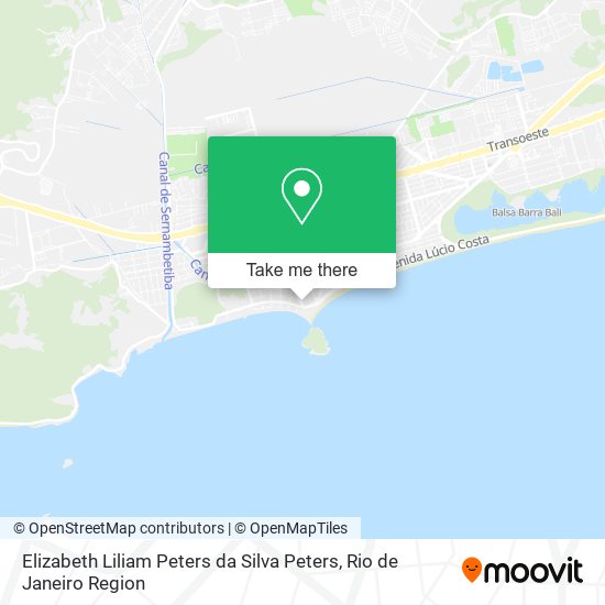 Elizabeth Liliam Peters da Silva Peters map