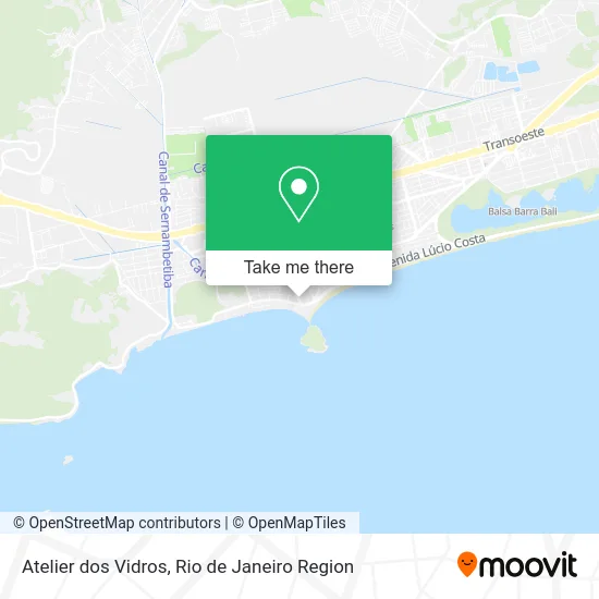 Atelier dos Vidros map