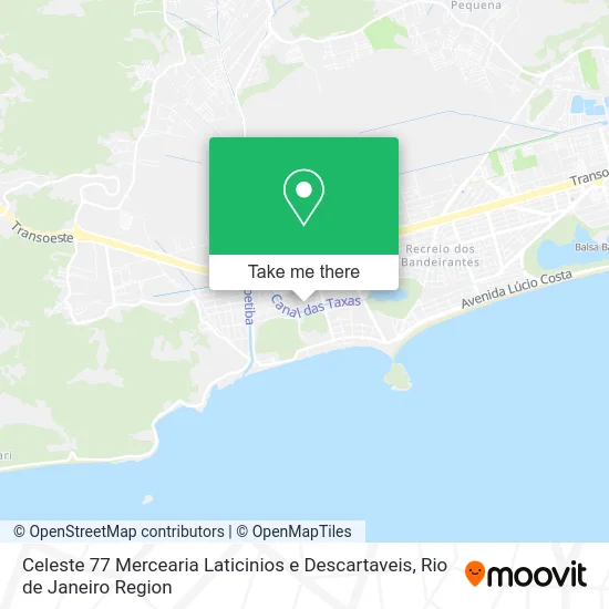 Celeste 77 Mercearia Laticinios e Descartaveis map