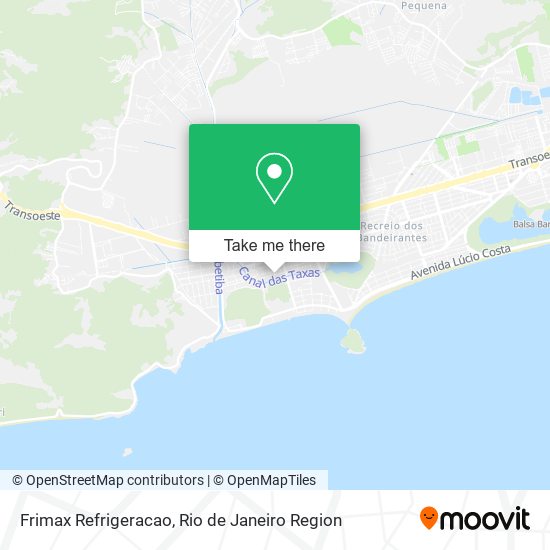 Frimax Refrigeracao map