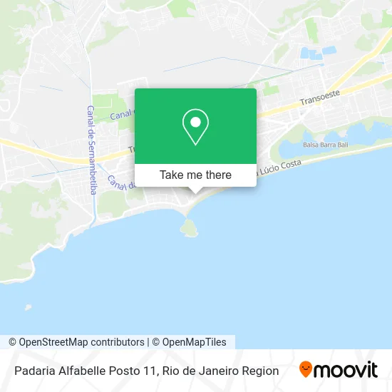 Padaria Alfabelle Posto 11 map