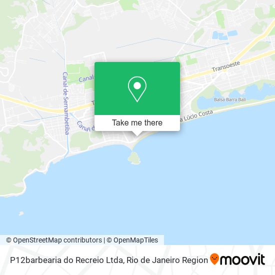 Mapa P12barbearia do Recreio Ltda