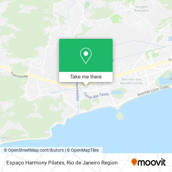 Espaço Harmony Pilates map