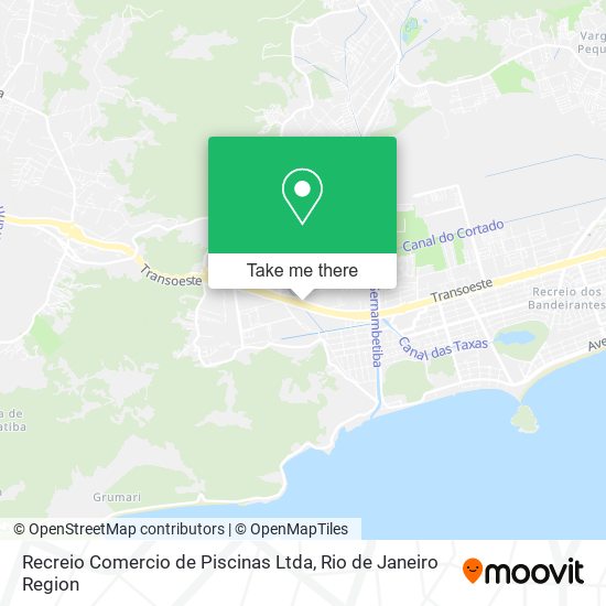 Recreio Comercio de Piscinas Ltda map