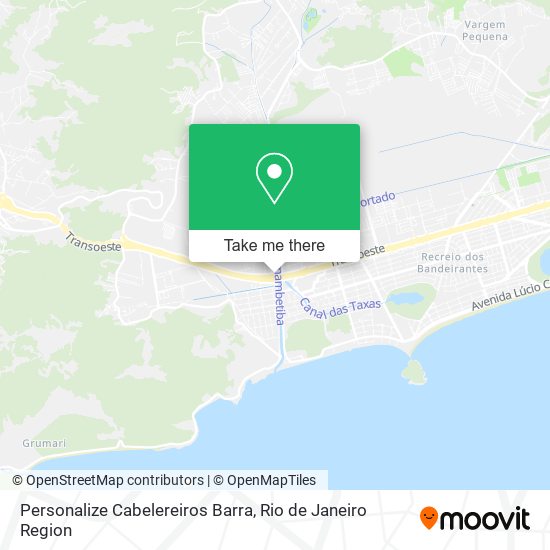 Personalize Cabelereiros Barra map