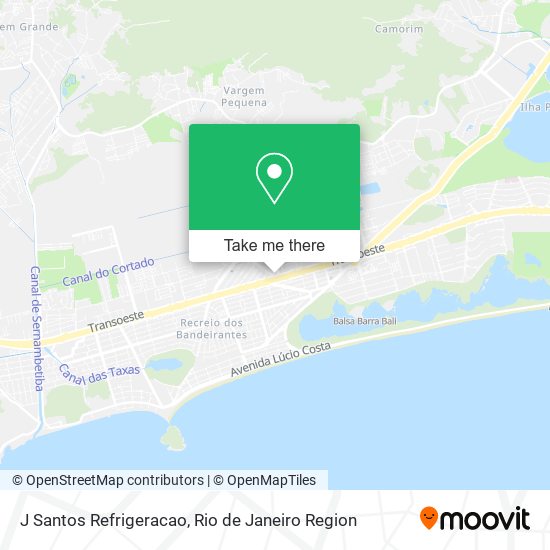 J Santos Refrigeracao map