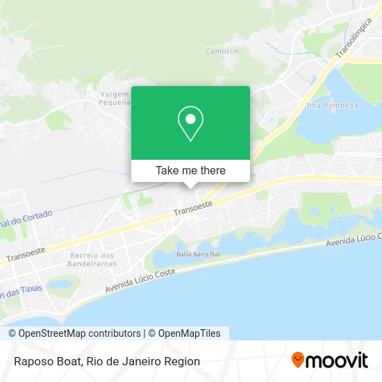 Raposo Boat map