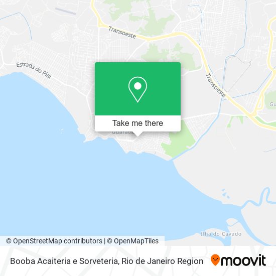 Mapa Booba Acaiteria e Sorveteria