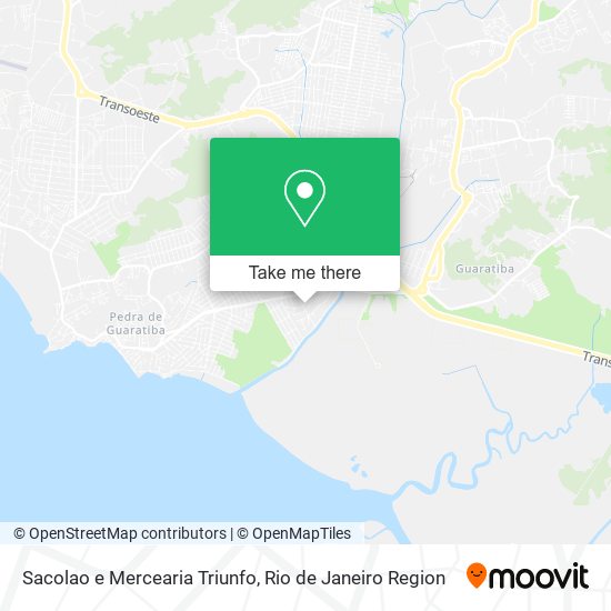 Sacolao e Mercearia Triunfo map