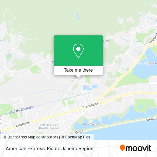 American Express map