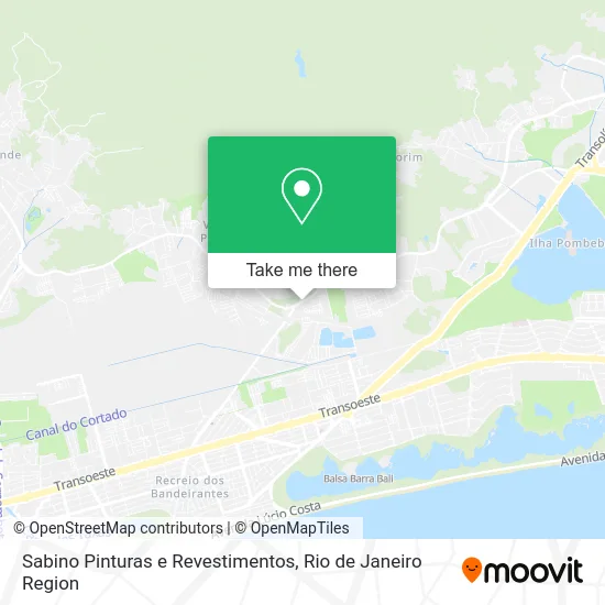 Sabino Pinturas e Revestimentos map