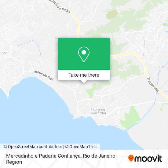 Mapa Mercadinho e Padaria Confiança