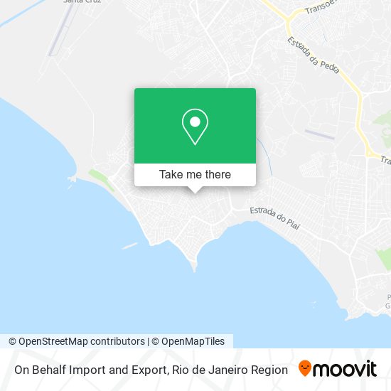 On Behalf Import and Export map