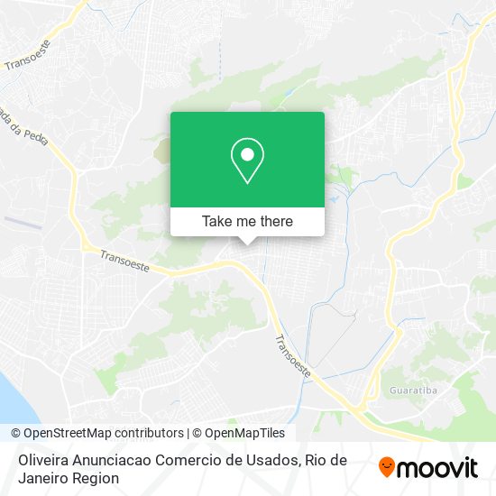 Mapa Oliveira Anunciacao Comercio de Usados