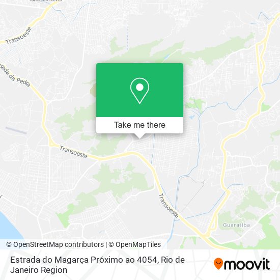 Mapa Estrada do Magarça Próximo ao 4054