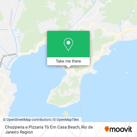 Mapa Chopperia e Pizzaria Tô Em Casa Beach