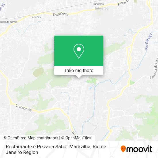 Restaurante e Pizzaria Sabor Maravilha map