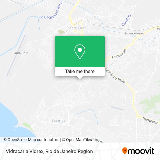 Vidracaria Vidrex map