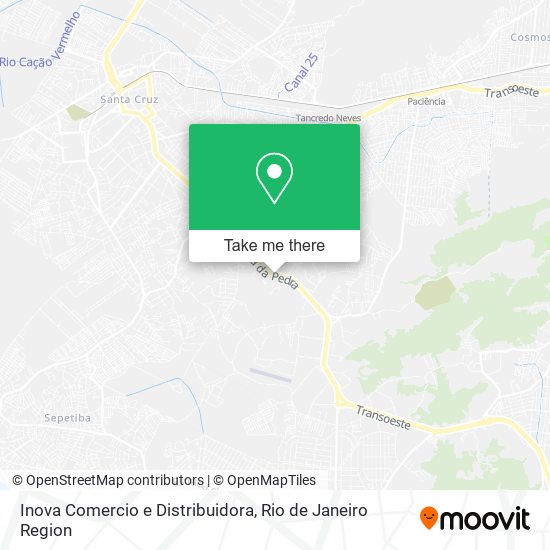 Mapa Inova Comercio e Distribuidora