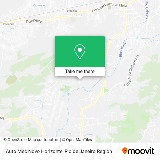 Auto Mec Novo Horizonte map