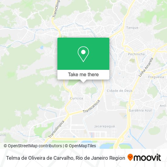 Telma de Oliveira de Carvalho map