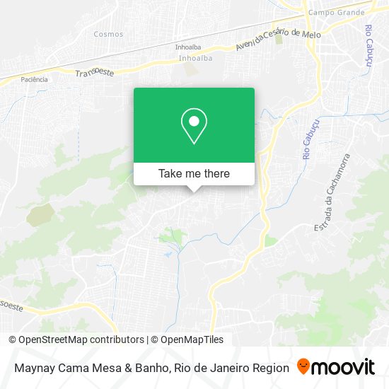 Maynay Cama Mesa & Banho map