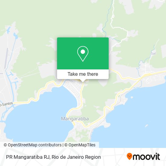 PR Mangaratiba RJ map