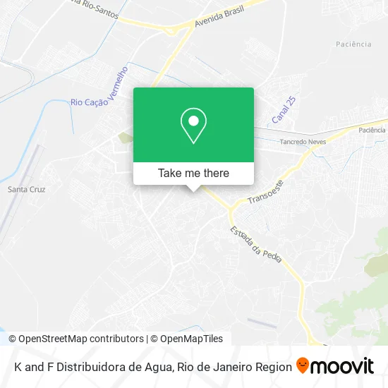 K and F Distribuidora de Agua map