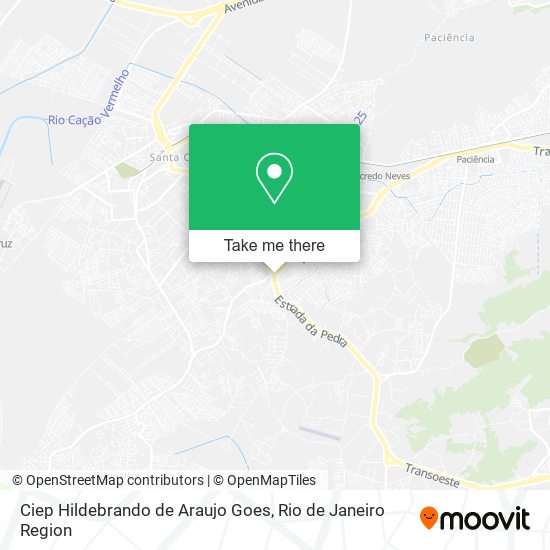 Mapa Ciep Hildebrando de Araujo Goes