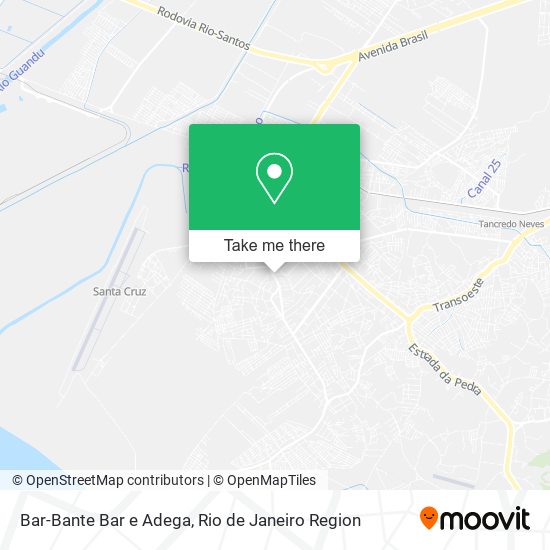 Mapa Bar-Bante Bar e Adega