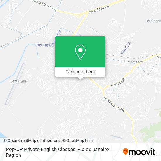 Mapa Pop-UP Private English Classes