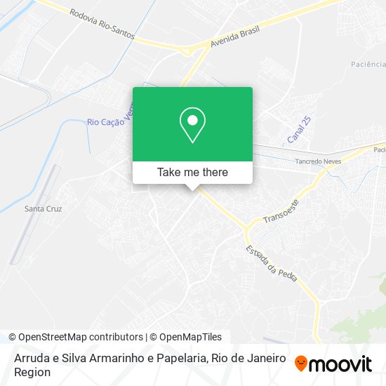 Arruda e Silva Armarinho e Papelaria map