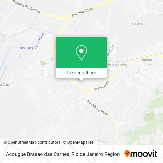 Mapa Acougue Brasao das Carnes