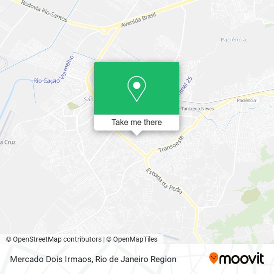 Mercado Dois Irmaos map
