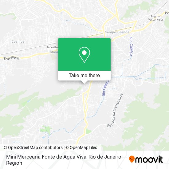 Mapa Mini Mercearia Fonte de Agua Viva